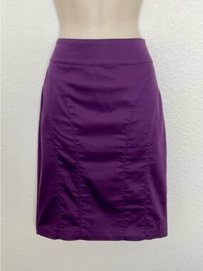 H&M Rich Purple Women's Pencil Skirt Rear Slit and Zipper